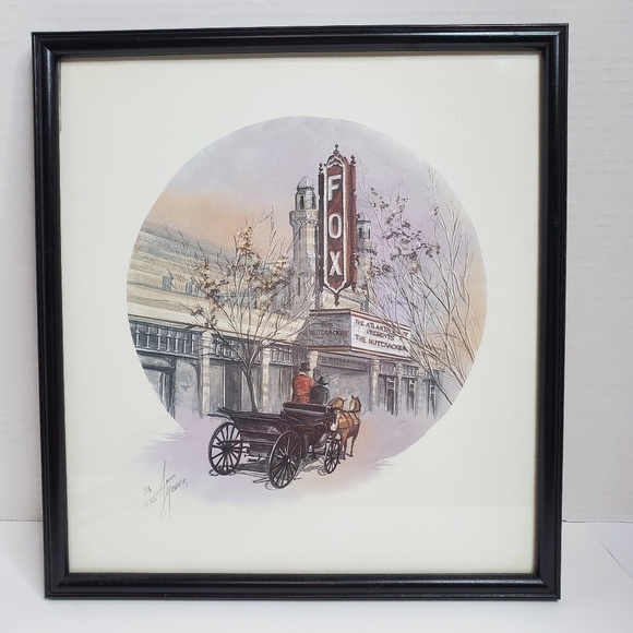 Anni Moller signed numbered vintage print Atlanta fox theatre the nutcracker - Picture 7 of 8